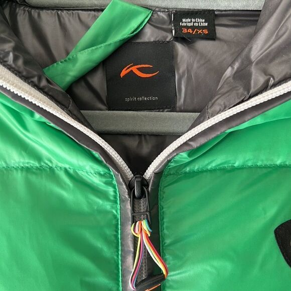 KJUS Puffer Reversible NAHLA Green Grey DOWN JACKET Pertex Quantum Size XS - Picture 8 of 10